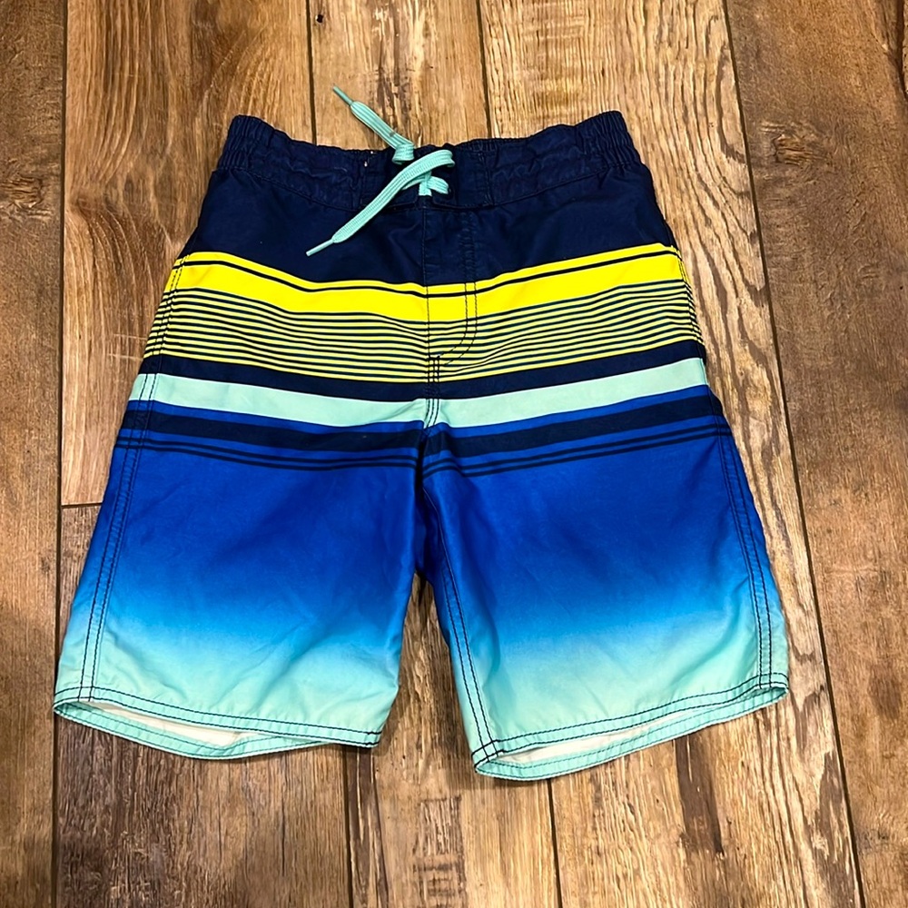 Stripe Swim Trunks